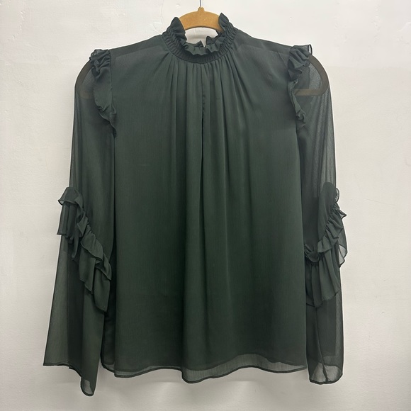 Zara Green Blouse - Picture 3 of 5